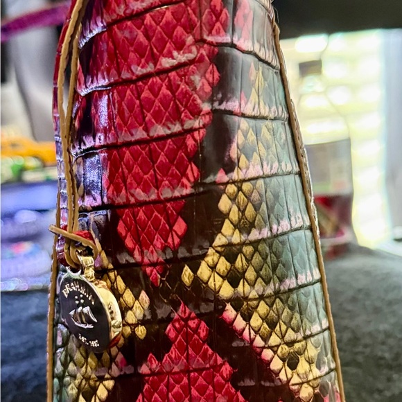 Brahmin Croc-Embossed Leather Handbag – Multicolor – with COA. - Picture 7 of 12